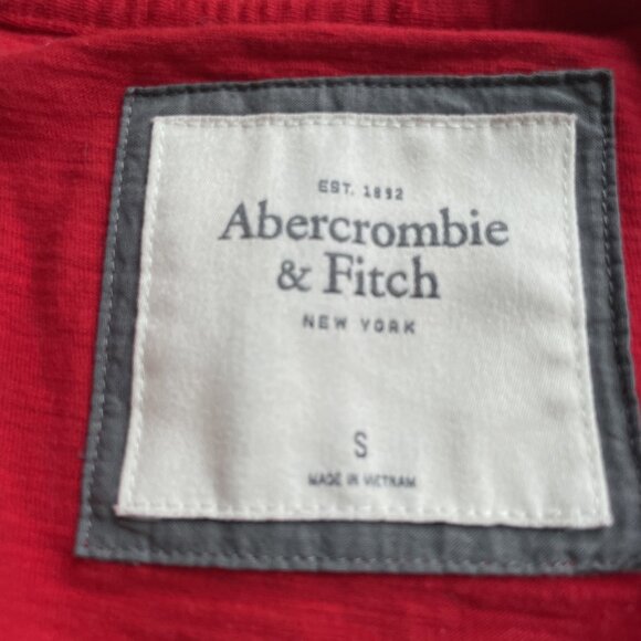 Vintage Y2K ABERCROMBIE & FITCH V-Neck Logo Tee Sz M Retro Twilight Gilmore Girl - Picture 4 of 7